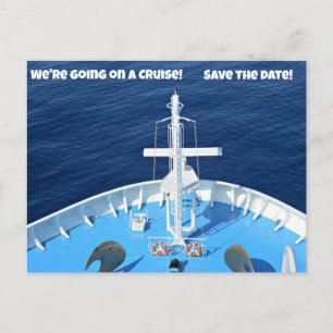 We gaan op een cruise...Save the Date! Aankondigingskaart