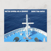 We gaan op een cruise...Save the Date! Aankondigingskaart (Voorkant)