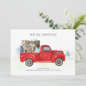 We gaan 'Red Truck Moving Announcement' (Staand voorkant)