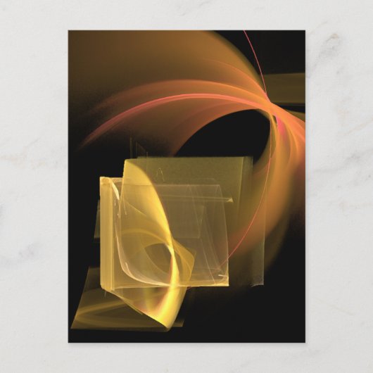 We gaan samen Abstracte moderne kunst Briefkaart (Voorkant)