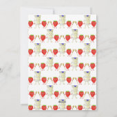 we gaan samen als Aardbeien en Cream Quote Feestdagenkaart (Achterkant)