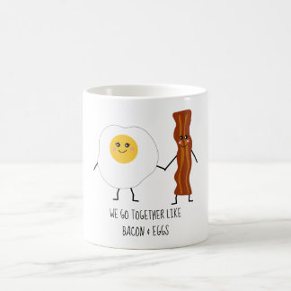 We gaan samen als Bacon en Eggs Cute Kawaii Koffiemok