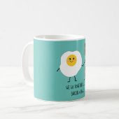 We gaan samen als Bacon en Eggs Cute Kawaii Koffiemok (Voorkant links)