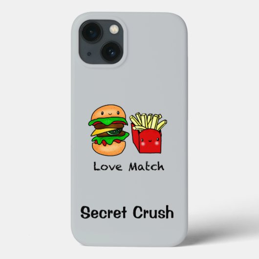 We gaan samen als burger en frieten gepersonalisee Case-Mate iPhone case (Achterkant)