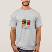 We gaan samen als burger en frieten gepersonalisee t-shirt (Voorkant)