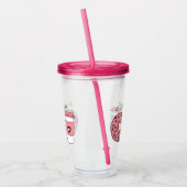 We gaan samen als donuts en koffie-Valentijn Acryl Drinkbeker (Links)