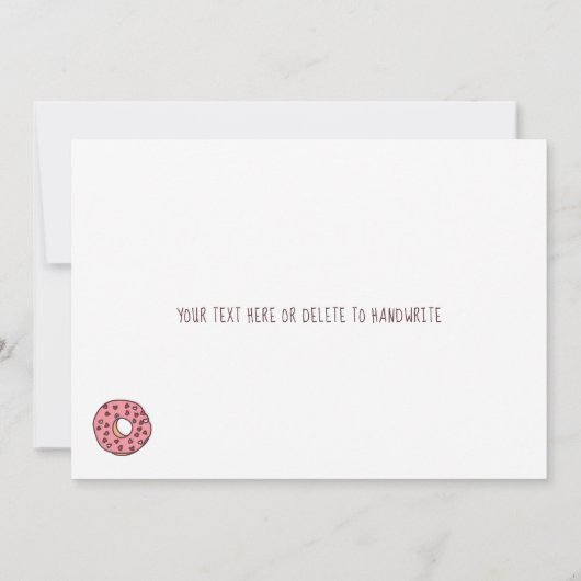 We gaan samen als donuts en koffie-Valentijn Kaart (Achterkant)