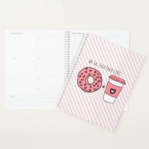 We gaan samen als donuts en koffie-Valentijn Planner