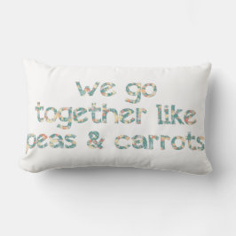 We gaan samen als erwten en wortelboten kussen