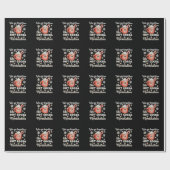 We gaan samen als hete cacaomarshmallows KerstmisW Cadeaupapier (Vlak)