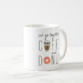 We gaan samen als koffie en donuts koffiemok (Voorkant rechts)