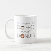 We gaan samen als koffie en donuts koffiemok (Links)