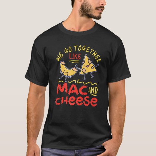 We gaan samen als Mac en Cheese T-shirt (Voorkant)