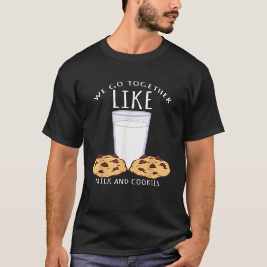 We gaan samen als melk en koekjes bakken t-shirt (Voorkant)