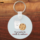 We gaan samen als melk en koekjes sleutelhanger (Voorkant)