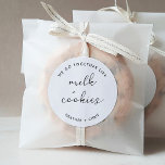We gaan samen als melk en koekjes ten gunste van ronde sticker<br><div class="desc">We gaan samen als melk en koekjes voor Stickers</div>