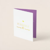 We gaan samen als mevrouw en mevrouw Valentijn dag Folie Kaarten (Voorkant)