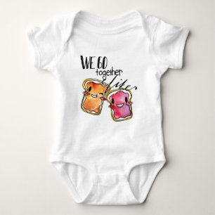 We gaan samen als Peanut Butter en Jelly Romper