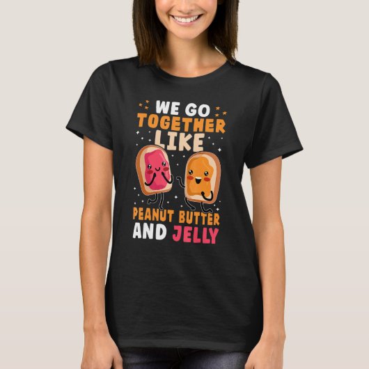 We gaan samen als pindakaas en jelly t-shirt (Voorkant)