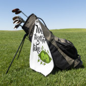 We gaan samen als twee erwten in een peul golfhanddoek (Groen)