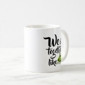 We gaan samen als twee erwten in een peul koffiemok (Voorkant rechts)