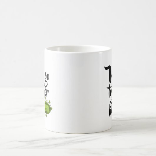 We gaan samen als twee erwten in een peul koffiemok (Center)