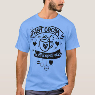 We gaan samen als warme cacao en Marshmallows Chr T-shirt