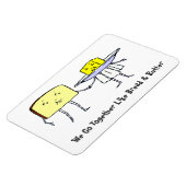 We gaan samen Brood en Boter Kunst Magneet (Linkerzijde)