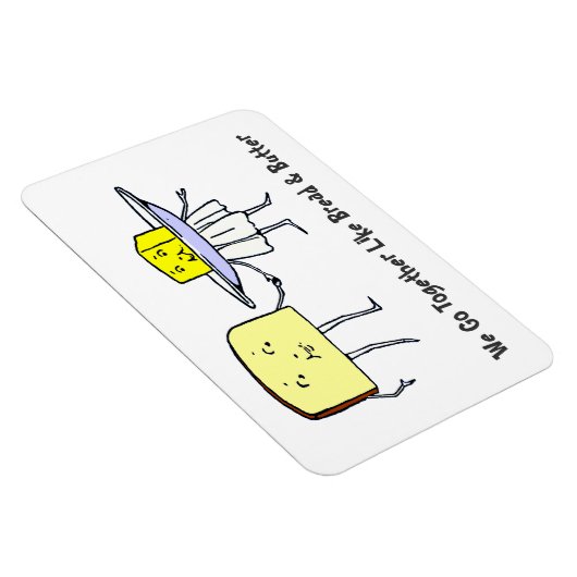 We gaan samen Brood en Boter Kunst Magneet (Rechterzijde)