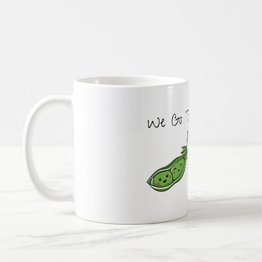 "We gaan samen" Erwten & Wortelen mok (Links)