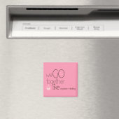 We gaan samen / houden van cupcakes + Frosting Magneet (Insitu (Vaatwasser))