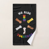 We gaan samen | Pauw afdrukken | Diversiteit | Een Bad Handdoek (Handdoek)