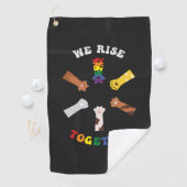 We gaan samen | Pauw afdrukken | Diversiteit | Een Golfhanddoek (Insitu)