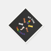 We gaan samen | Pauw afdrukken | Diversiteit | Een Servet (Hoek)