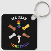 We gaan samen | Pauw afdrukken | Diversiteit | Een Sleutelhanger (Achterkant)