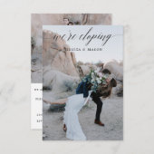 We Gaan Stiekem Trouwen Aankondiging Uitnodiging (Voorkant / Achterkant)