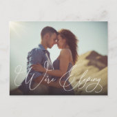 We Gaan Stiekem Trouwen Foto Update Aankondigingskaart (Voorkant)