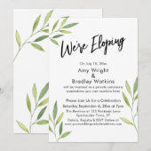 We Gaan Stiekem Trouwen Typografie, Groene Waterve Kaart (Voorkant / Achterkant)