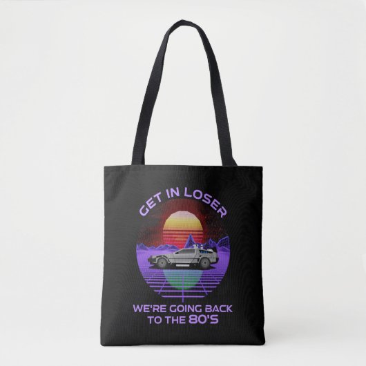 We gaan terug naar de 80's grappige. tote bag (Voorkant)
