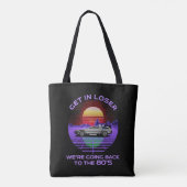 We gaan terug naar de 80's grappige. tote bag (Achterkant)