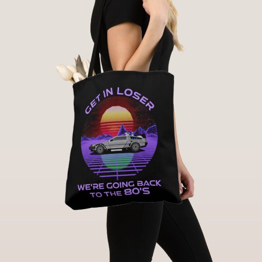 We gaan terug naar de 80's grappige. tote bag (Dichtbij)