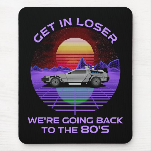 We gaan terug naar de 80's grappigste. muismat (Voorkant)