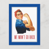 We gaan terug naar Rosie Riveter Briefkaart (Voorkant)
