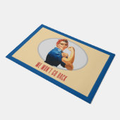 We gaan terug naar Rosie Riveter Deurmat (Schuin)