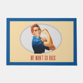 We gaan terug naar Rosie Riveter Deurmat
