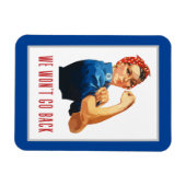 We gaan terug naar Rosie Riveter Magneet (Horizontaal)