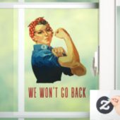 We gaan terug naar Rosie Riveter Raamsticker (Huis)