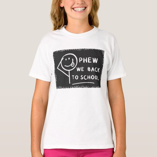 We gaan terug naar school t-shirt (Voorkant)