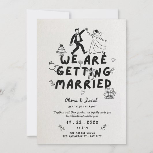 We Gaan Trouwen – Bashir's Henna Dag Kaart (Voorkant)