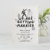 We Gaan Trouwen – Bashir's Henna Dag  Kaart (Staand voorkant)